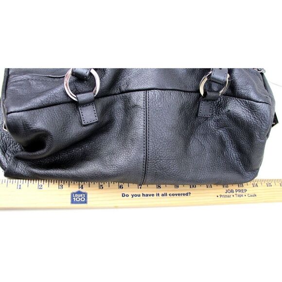 TIFFANY & FRED PARIS SOFT METALLIC GENUINE LEATHER SHOULDER BAG HANDBAG PURSE - Picture 10 of 12